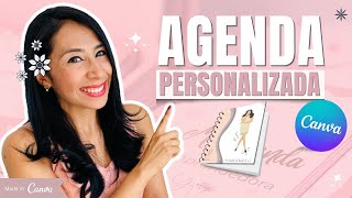 CÓMO CREAR UNA AGENDA PERSONALIZADA CON CANVA ⭐2020 [upl. by Ervine]