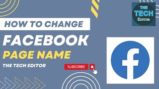 How To Change Your Facebook Page Name 2024 Update [upl. by Ztnahc]