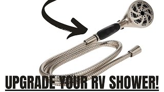 Affordable DIY RV Shower Head Install Oxygenics Fury [upl. by Aerdno]