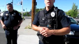 Klamath Falls Police Open Carry a MP5 and a Handgun [upl. by Airekal]