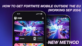 How To Get Fortnite Mobile on iPhonesiPads Outside The EU NEW METHOD [upl. by Aisatsan]