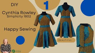 Simplicity 1802  Cynthia Rowley  DIY  Happy Sewing [upl. by Vitalis]