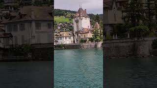 Beautiful Oberhofen travel myswitzerland interlaken cruise lakethun switzerland [upl. by Bonar693]