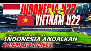 INDONESIA U22 VS VIETNAM U22  INDONESIA ANDALKAN 3 PEMAIN INI [upl. by Greenstein]