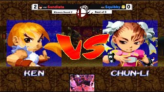 Daddy Ken Vs firefly ChunLi FSC Super Puzzle Fighter 2 Turbo Round 2 [upl. by Annorah]