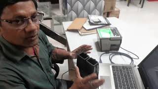 Aadhar Kit Live Testing  3M Cogent Finger Print and Cogent Iris Scanner [upl. by Eikin133]