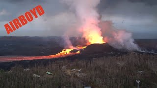 Aerial Survey Of Kilauea Lava Flow [upl. by Eiramana]