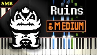 UNDERTALE  RUINS  Piano Tutorial [upl. by Anytsirk674]