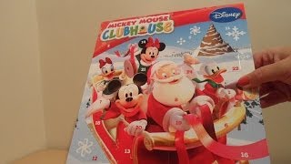 SURPRISE OPENING OF THE DISNEY MICKEY MOUSE CLUBHOUSE CHRISTMAS ADVENT CALENDAR [upl. by Dwyer]