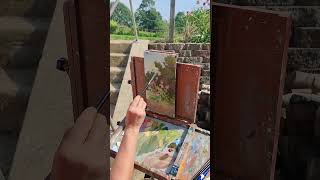 Plein Air Painting Wherever You Are Capture the Moment Quickly for Floral Oil Painting Fun [upl. by Windy]