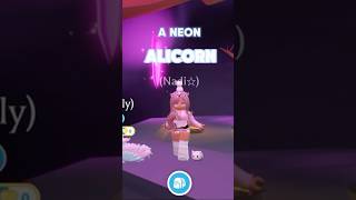 Let’s make a NEON ALICORN🪽🦄 adoptmeroblox adoptmepets Naddilo [upl. by Stock]