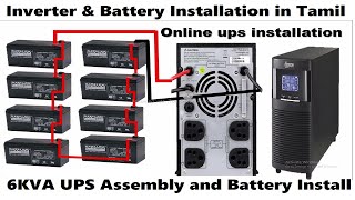 6KVA UPS Assembly and Battery Installation StepbyStep Guide [upl. by Sivat405]