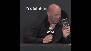 👀Ariel Helwani FaceTimes Dana White in the middle of a presser [upl. by Bahr]