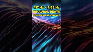 Binaural Beats 417 Hz Theta Frequency Pure Tone [upl. by Teador]