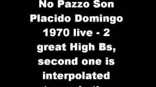 No pazzo son Manon Lescaut  Placido Domingo live 1970 Verona [upl. by Yendis]