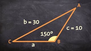 When given one obtuse angle use the law of sines to determine the missing measurements Ambiguous One [upl. by Radie]