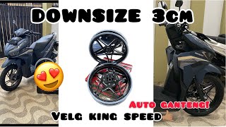 PASANG VELG KINGSPEED BINTANG ALMU  DOWNSIZE 3cm  VARIO 125 NEW GEN 2 [upl. by Lampert]