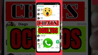 Cómo puedo ocultar chats en whatsApp tutorial tipsytrucos whatsapp [upl. by Novart]