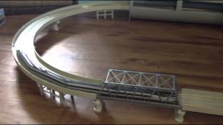 Testing 4 Kato N scale Unitrack [upl. by Einahpats]