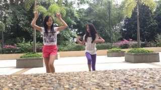 Cheerleading dance by Shania and Claryssa Song  Pop Danthology 2012 [upl. by Amalbergas93]