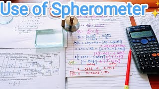 Use of Spherometer by ✨ universe of Microphysics 🌈 [upl. by Ellennad]