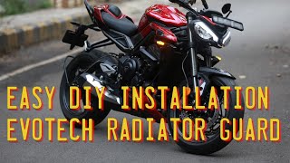 How to Install Evotech Radiator Guard  Triumph Street Triple 765 RS 2023 India [upl. by Dymphia906]