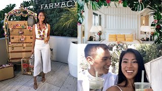 LA VLOG  MY FIRST INFLUENCER EVENT WITH FARMACY BEAUTY [upl. by Nnaeiluj]