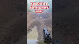 WALTHER P99 9x19mm close engagement live dire training [upl. by Nyluqcaj354]