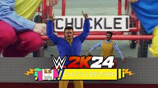 Chuckle Brothers Entrance  ChuckleVision WWE 2K24 [upl. by Aihseya893]