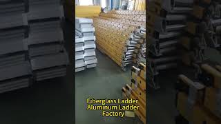 Fiberglass Ladder Aluminum Ladder factory [upl. by Goodrow410]