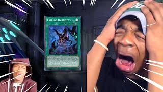 WHEN YOU USE LAIR OF DARKNESS TO TRIBUTE OPPONENT MONSTERS IN YUGIOH [upl. by Nywled]