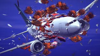 Airplane Crashes amp Shootdowns 41  Besiege [upl. by Edia]