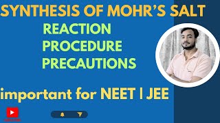 preparation of mohrs salt  preparation of ferrous ammonium sulphate jeemains neetug chemistry [upl. by Aitnohs]