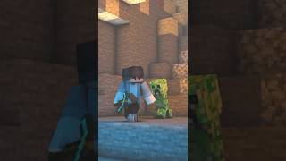 CREEPER… AWWW MAN 😩 minecraft labymod minecraftshorts minecraftanimation [upl. by Gnex809]