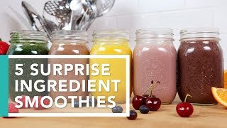 5 Surprise Ingredient Smoothies  Better Breakfasts [upl. by Ahcirt]