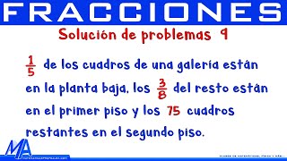 Solución de problemas con fracciones  Ejemplo 3 [upl. by Aalst150]