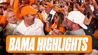 Tennessee Football Highlights Vols upset Alabama 2417  OnField Celebrations [upl. by Kala555]