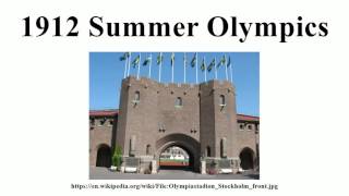 1912 Summer Olympics [upl. by Lancaster920]