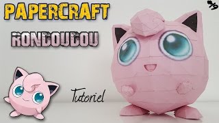 Papercraft  Rondoudou  Tutoriel Facile [upl. by Milson924]