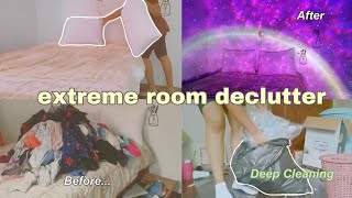 DECLUTTERING MY ROOM FOR 2024 l deep cleaning 🛏️ amp organizing [upl. by Agustin]