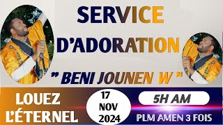 BENI JOUNEN WSERVICE D’ADORATION PLM AMEN 3 FOISRTGHAINES CITY FL17 NOVEMBRE 2024 [upl. by Geminian11]