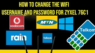 How to change the WiFi username and password for Zyxel 76c1 [upl. by Dlaner]