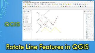 Rotate Line Features in QGIS [upl. by Eduam]