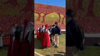 Swedish folk dance by Österlen folkdansgille  Apple market in Kivik  Sweden [upl. by Benoite]