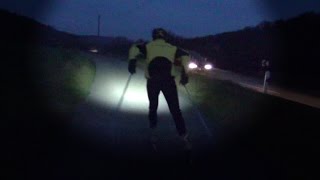 Skiroller Training by night [upl. by Fosque]