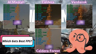 Verdansk VS Caldera VS Al Mazrah FPS Performance Test [upl. by Estella79]