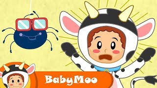 Little Miss Muffet  Nursery Rhymes  BabyMoo Songs for Kids [upl. by Alfonse]