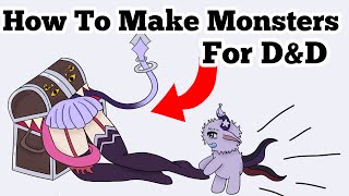 How to Homebrew Monsters for DampD [upl. by Diraf859]