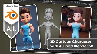 Creating Cartoon Characters with AI and Blender 3D [upl. by Lief]