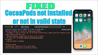 How to Fix CocoaPods Not Installed or Not in Valid State [upl. by Eelik]